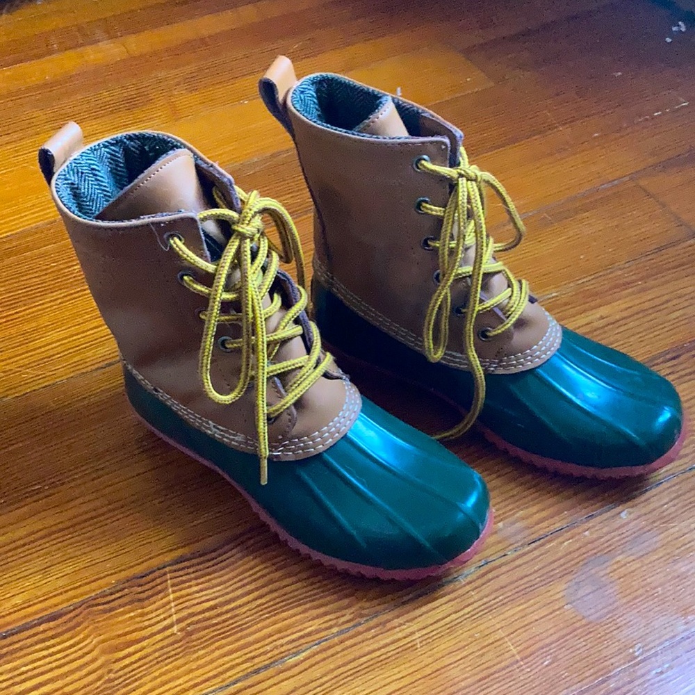 Bass Harlequin Duck Boots Women’s Size 6 - Picture 1 of 7